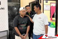Terduga Pelaku Saat Diamankan Petugas Kepolisian